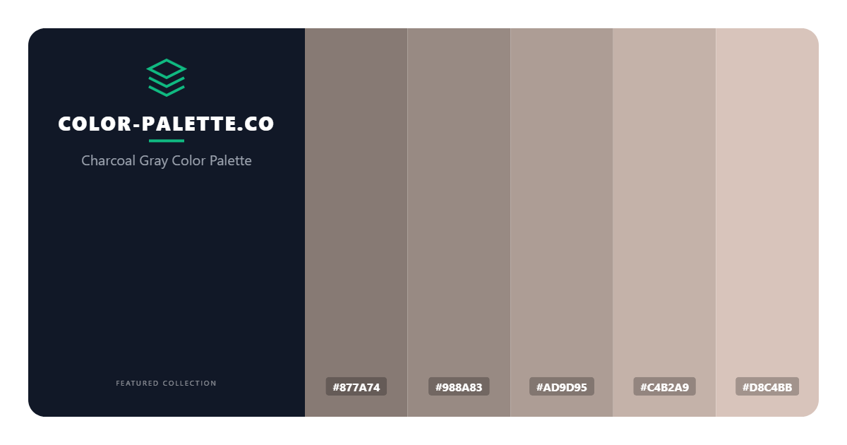 Charcoal Gray Color Palette