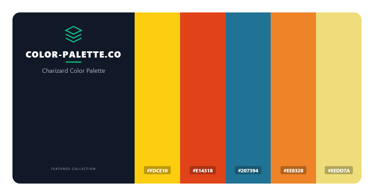 Charizard Color Palette