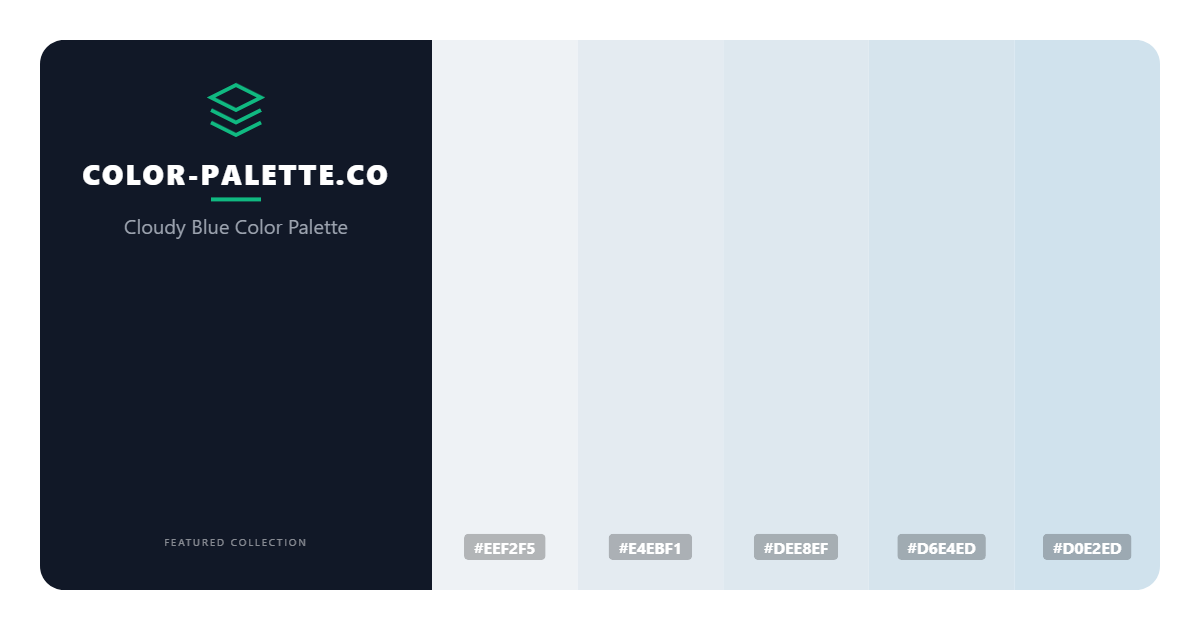 Cloudy Blue Color Palette