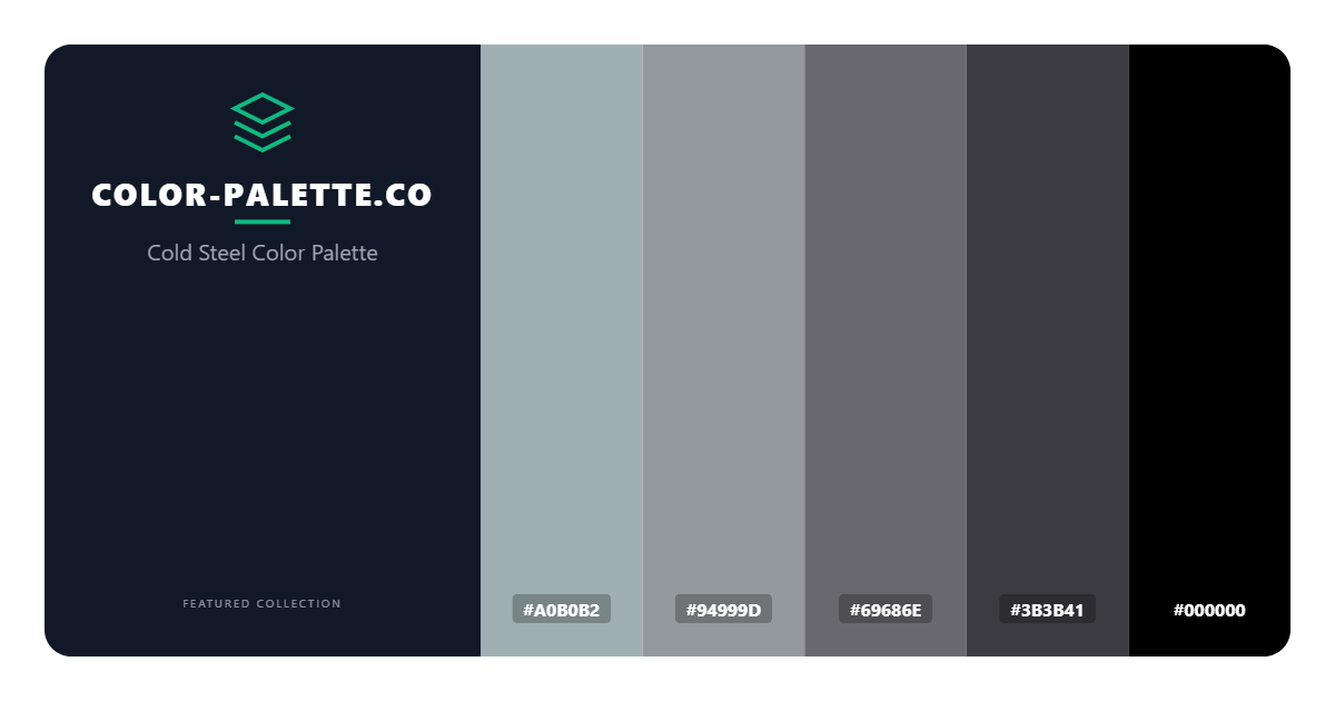 Cold Steel Color Palette