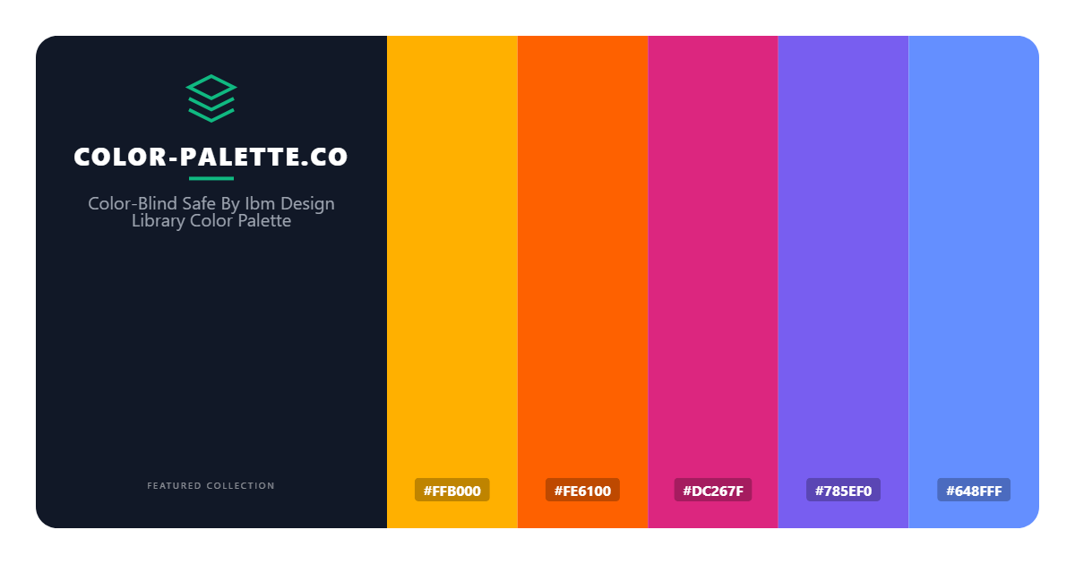 Color-Blind Safe By Ibm Design Library Color Palette