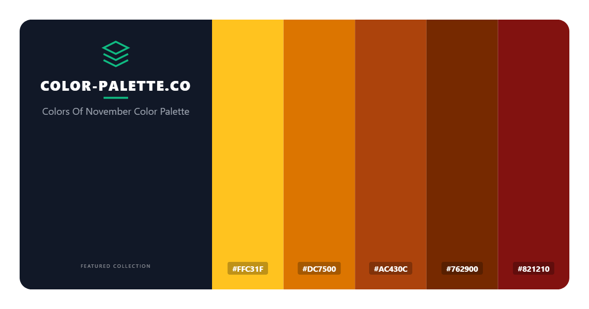 Colors Of November Color Palette