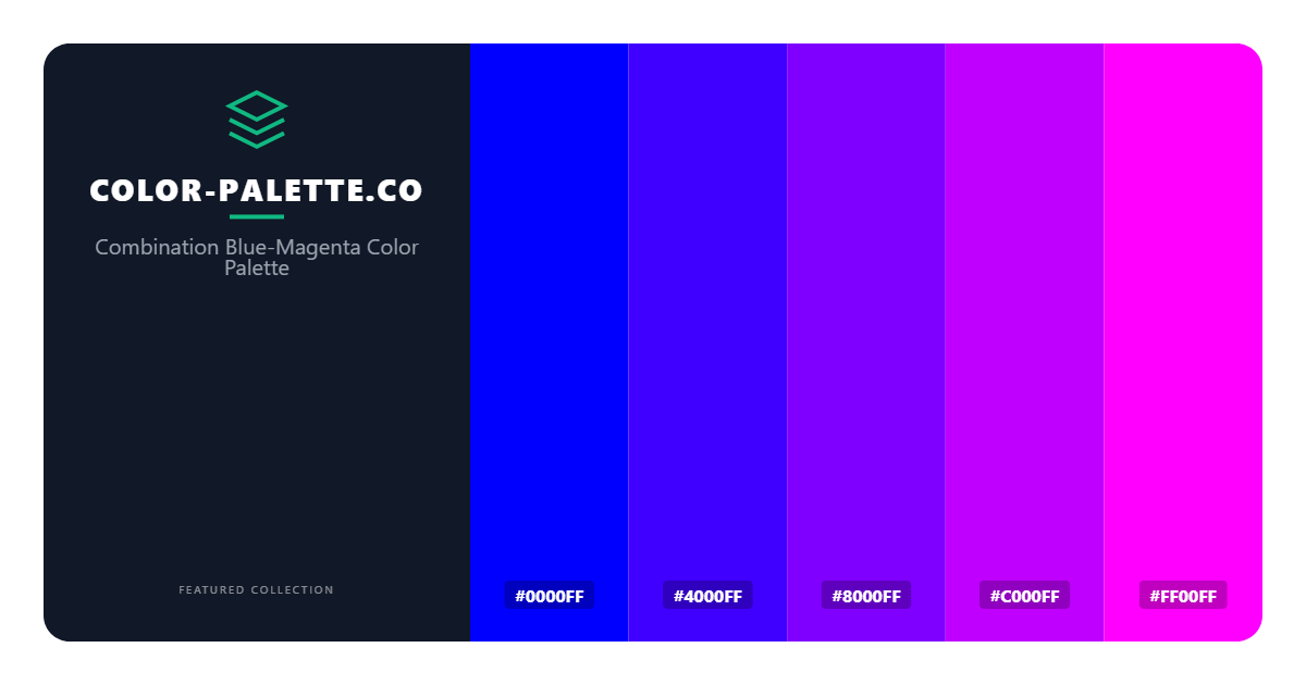 Combination Blue-Magenta Color Palette