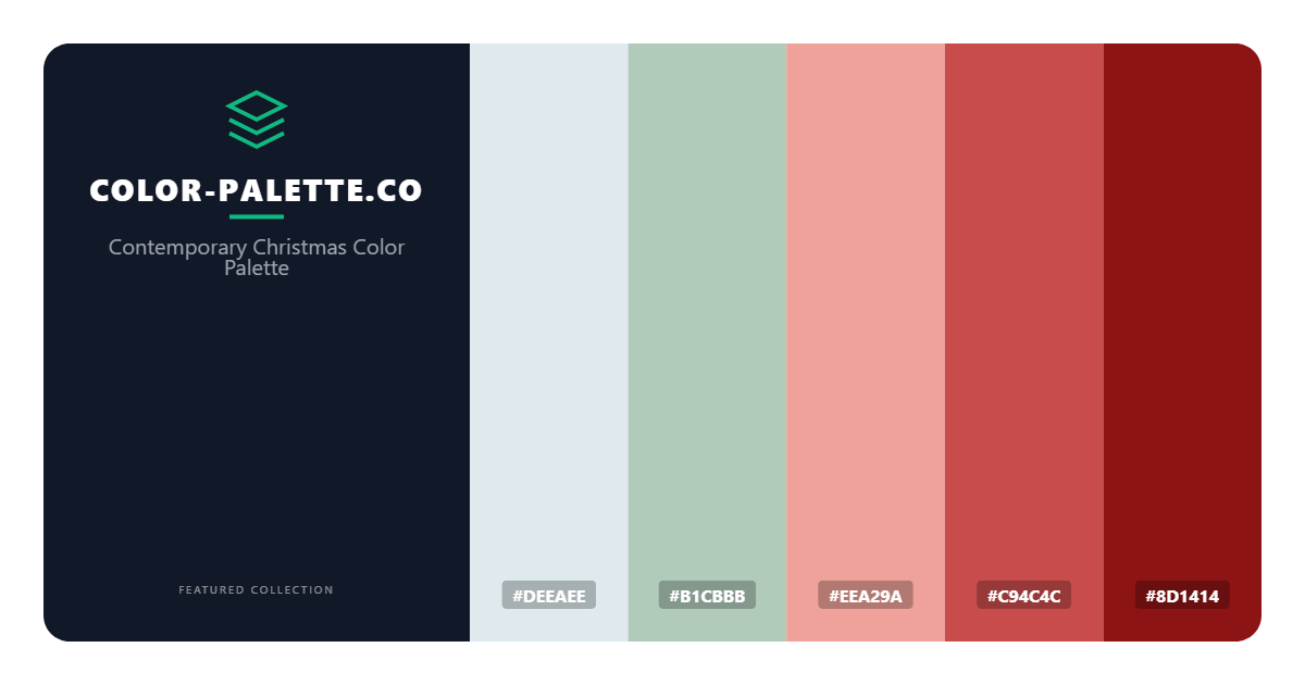 Contemporary Christmas Color Palette