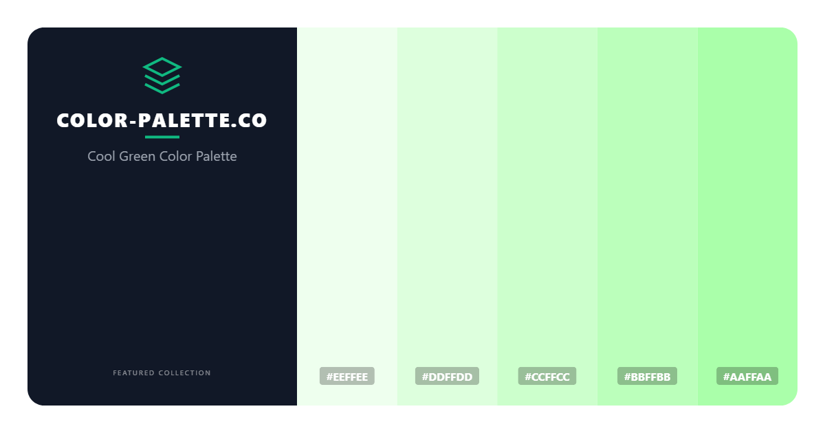 Cool Green Color Palette