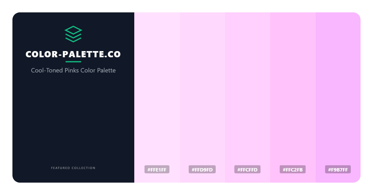 Cool-Toned Pinks Color Palette