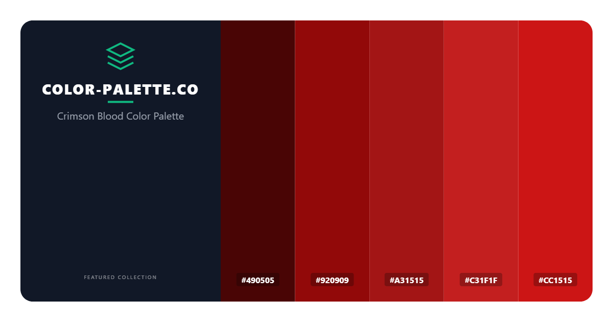 Crimson Blood Color Palette