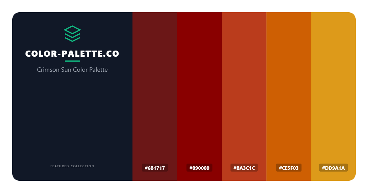 Crimson Sun Color Palette