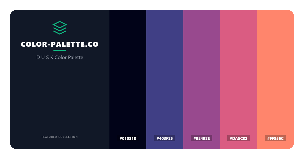 D U S K Color Palette