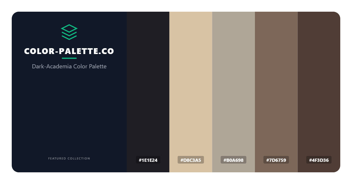 Dark-Academia Color Palette