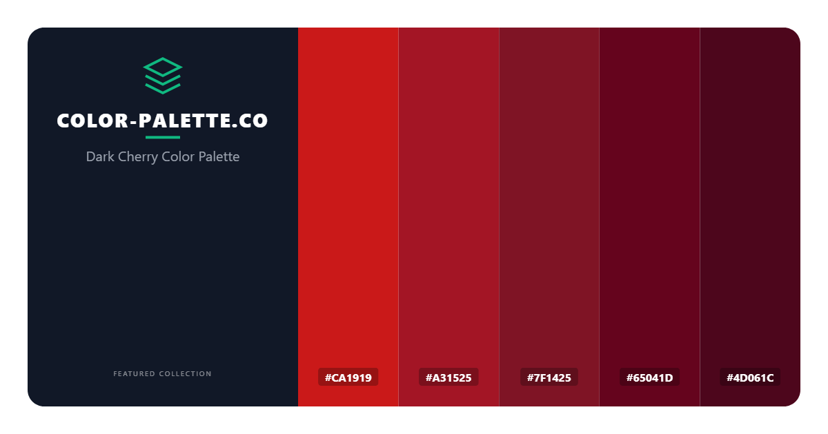 Dark Cherry Color Palette