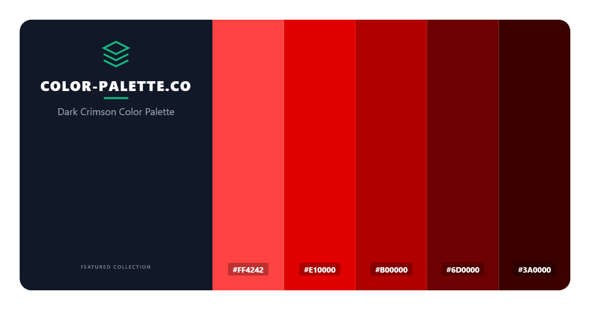 Dark Crimson Color Palette