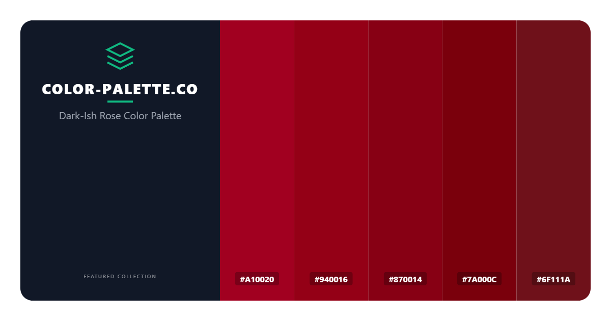 Dark-Ish Rose Color Palette