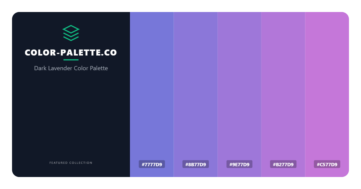 Dark Lavender Color Palette