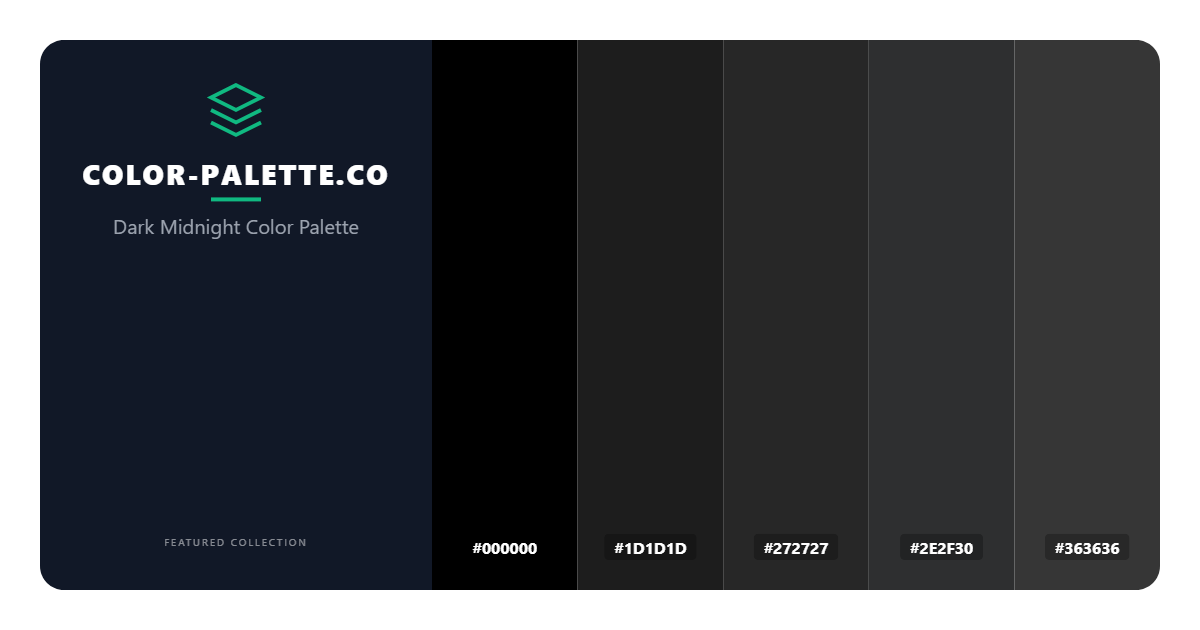 Dark Midnight Color Palette