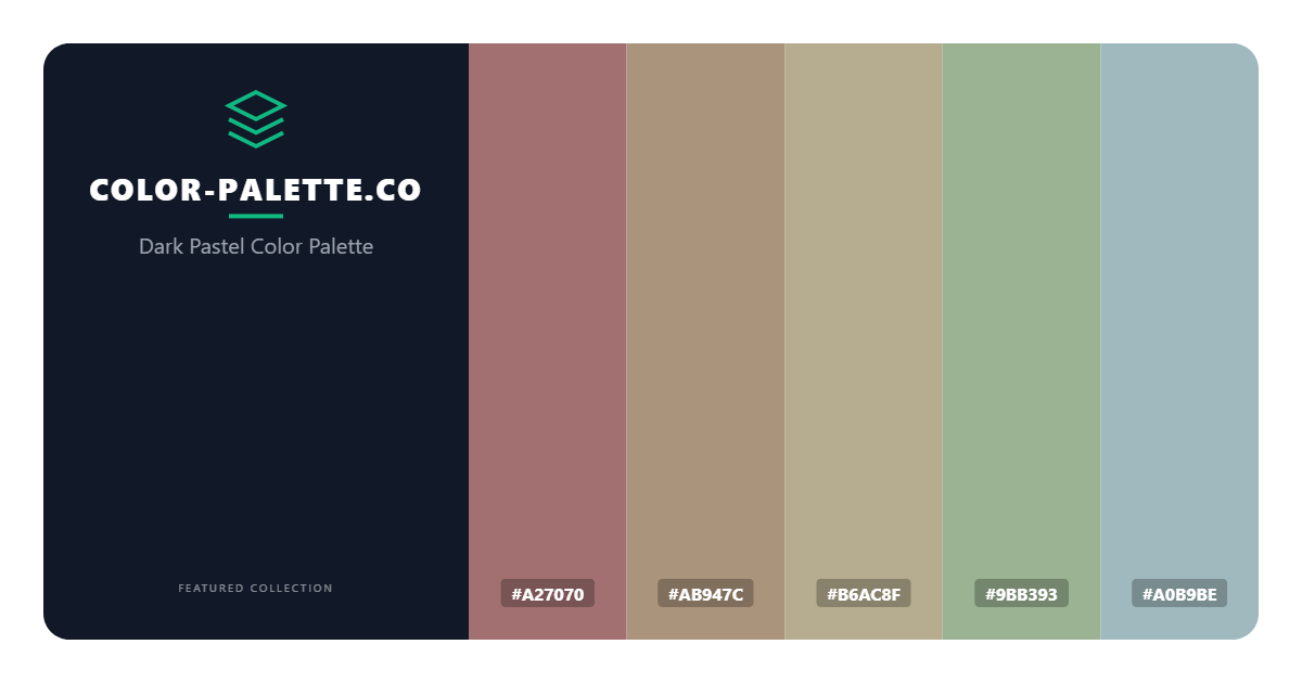 Dark Pastel Color Palette