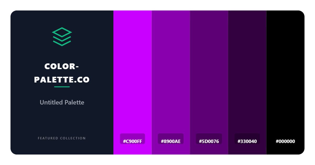 Dark Purple Gradient Color Palette