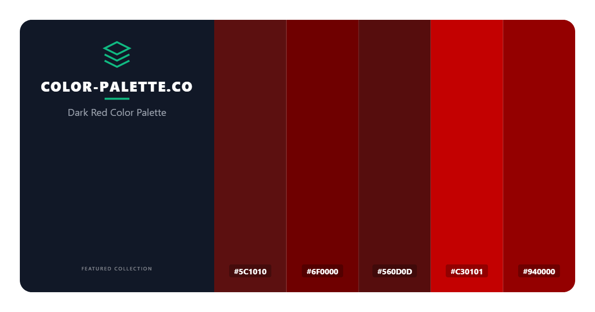 Dark Red Color Palette