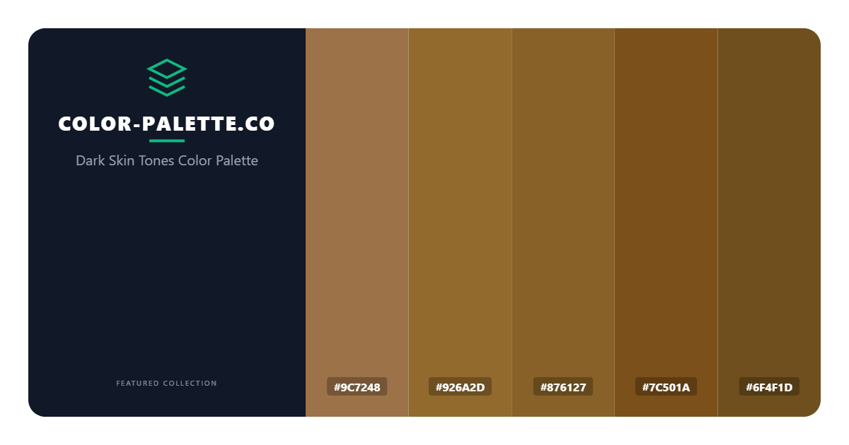Dark Skin Tones Color Palette