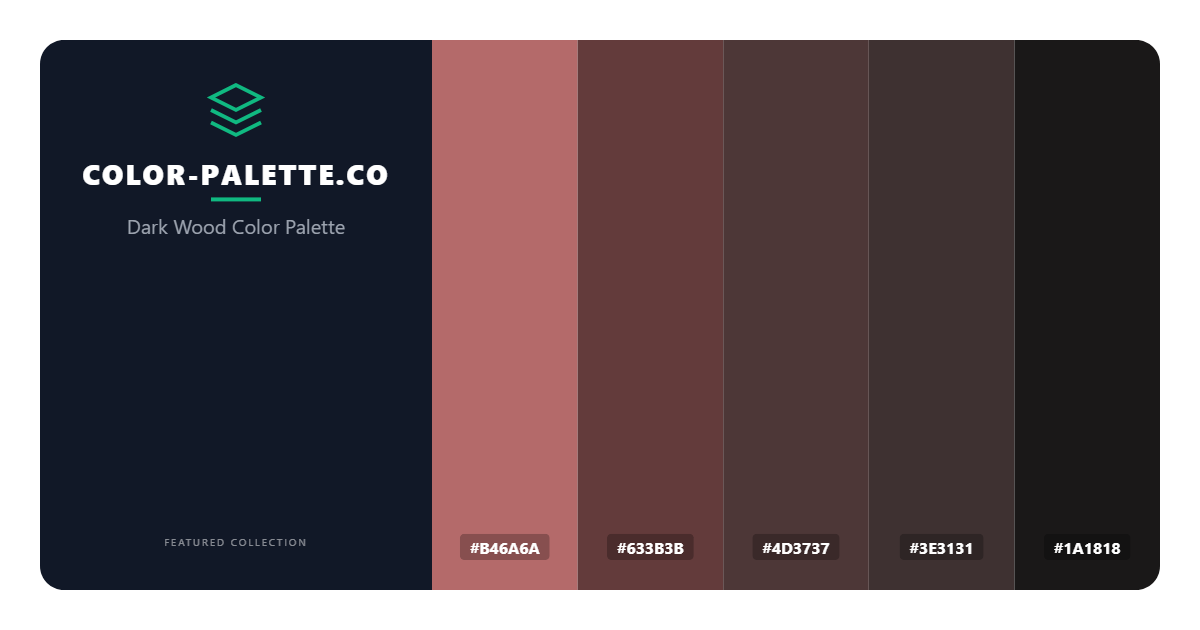 Dark Wood Color Palette