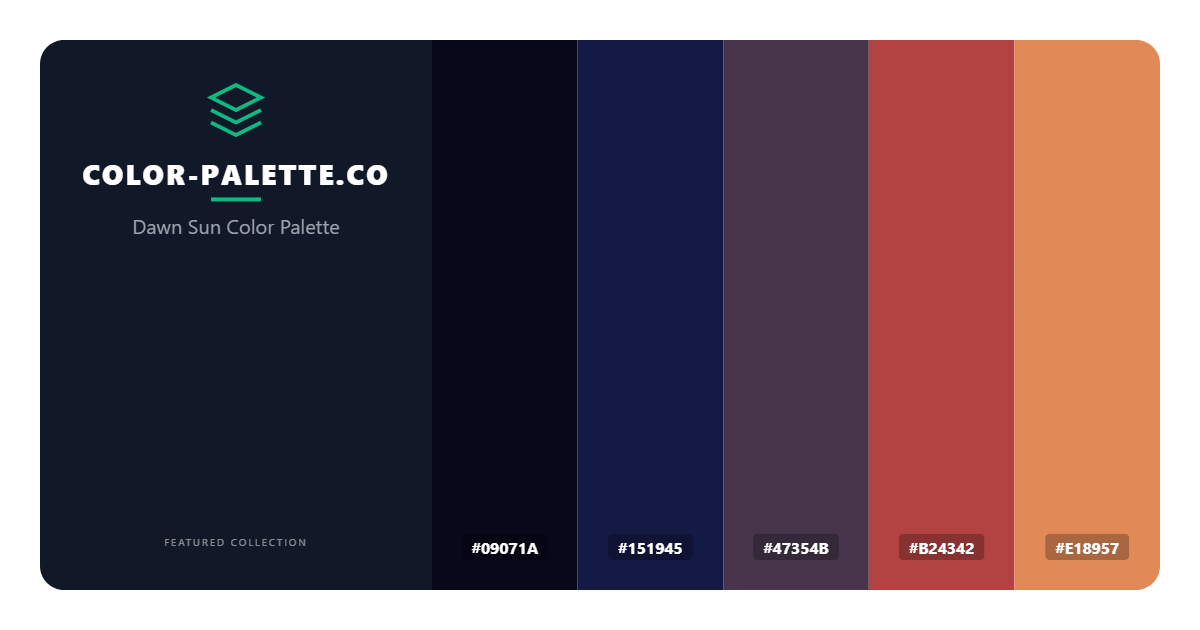 Dawn Sun Color Palette