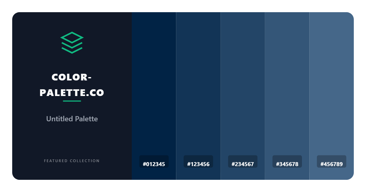 Deep Blue Sea Color Palette