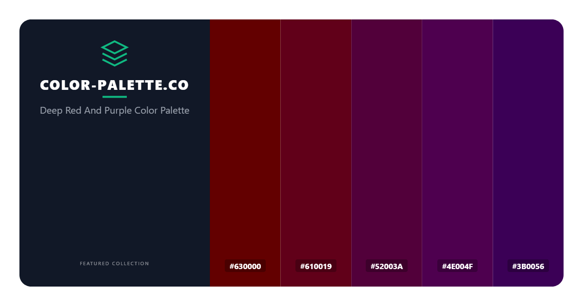 Deep Red And Purple Color Palette