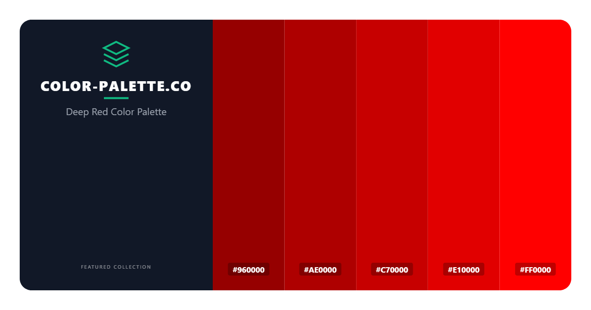 Deep Red Color Palette