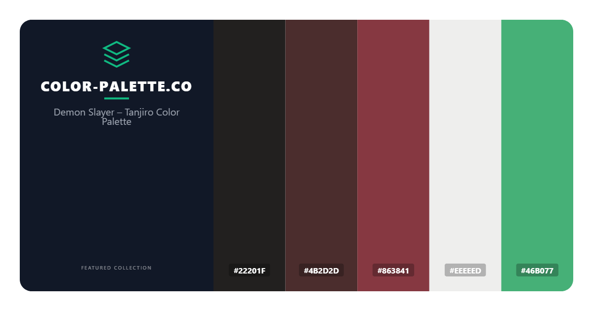 Demon Slayer – Tanjiro Color Palette