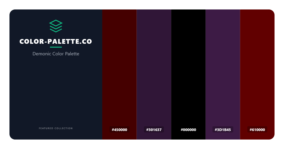 Demonic Color Palette