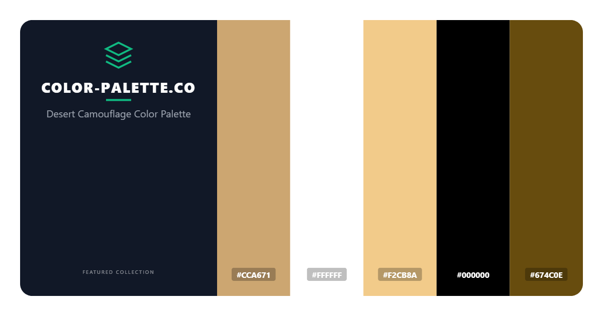 Desert Camouflage Color Palette