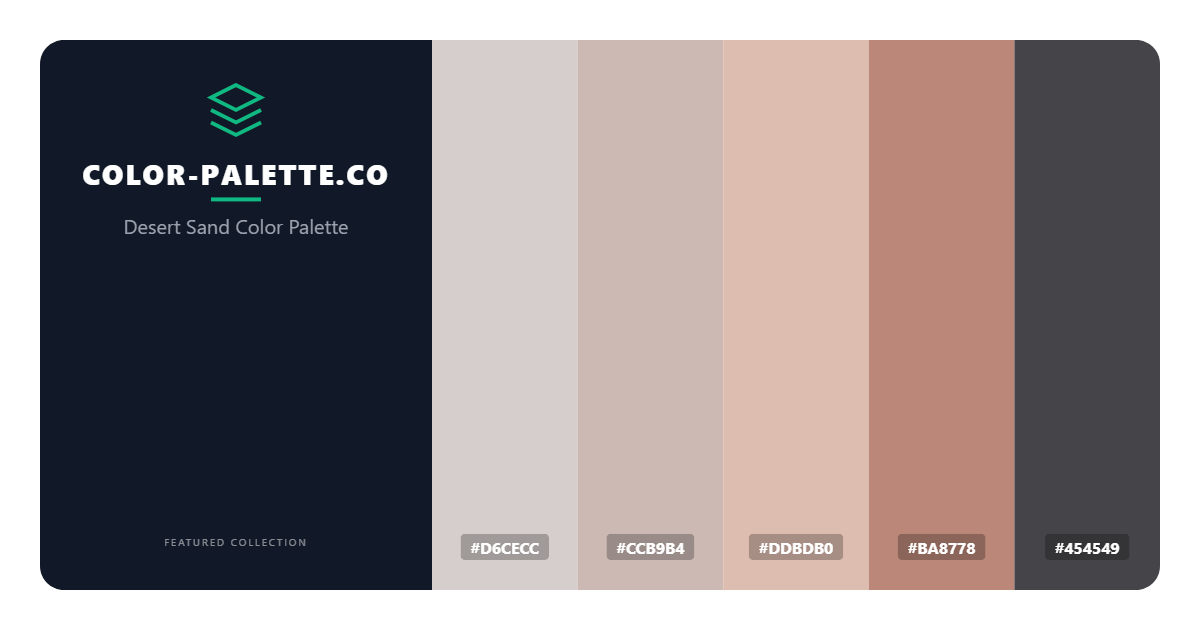Desert Sand Color Palette
