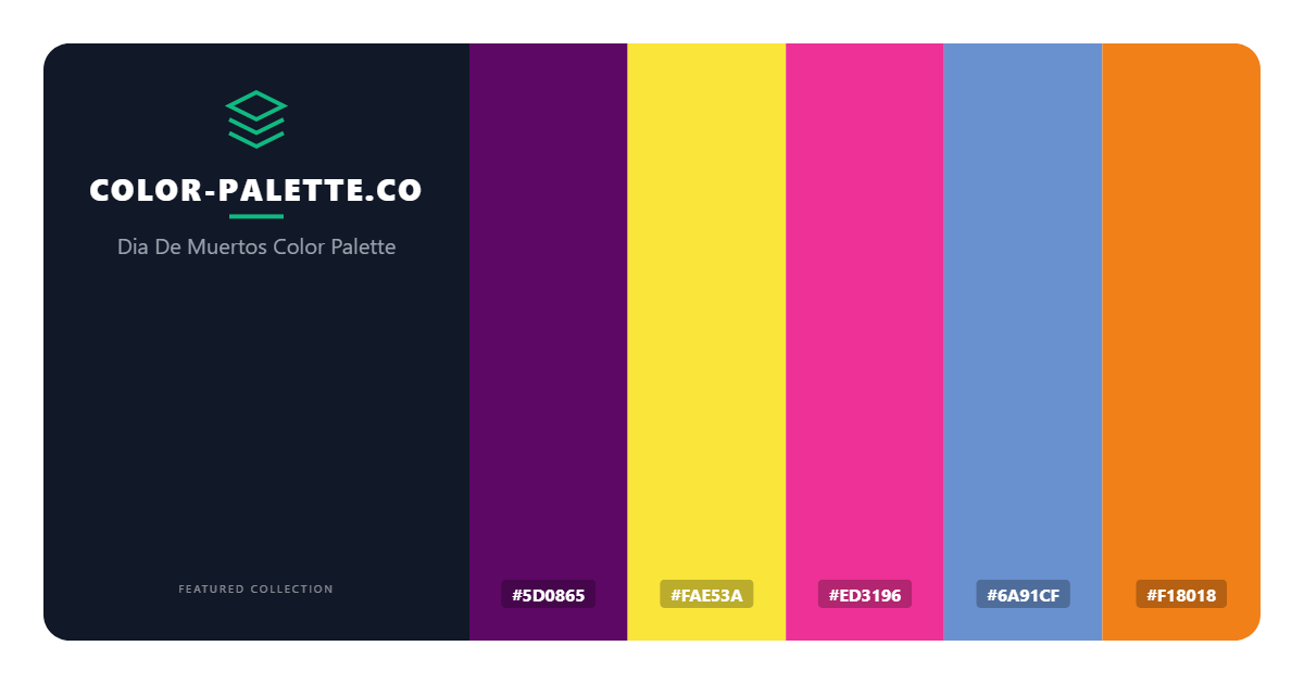 Dia De Muertos Color Palette