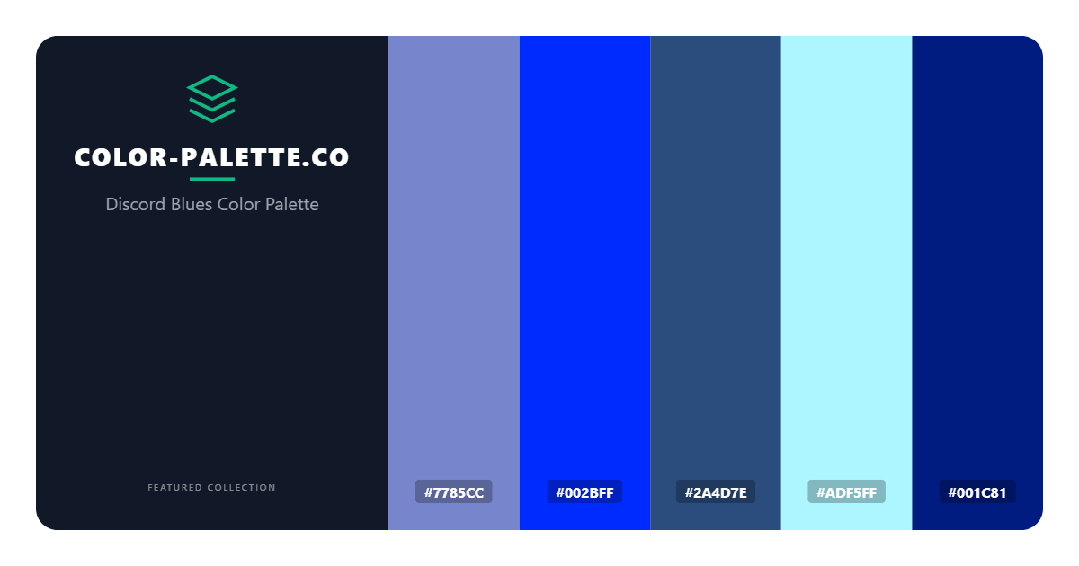 Discord Blues Color Palette