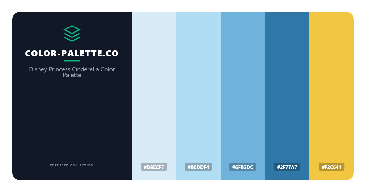 Disney Princess Cinderella Color Palette