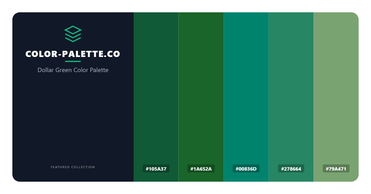 Dollar Green Color Palette