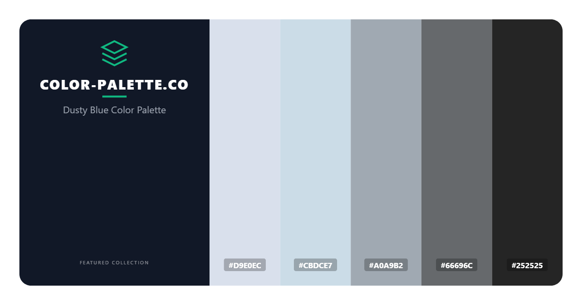 Dusty Blue Color Palette
