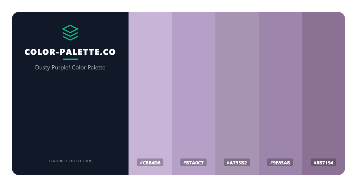 Dusty Purple! Color Palette