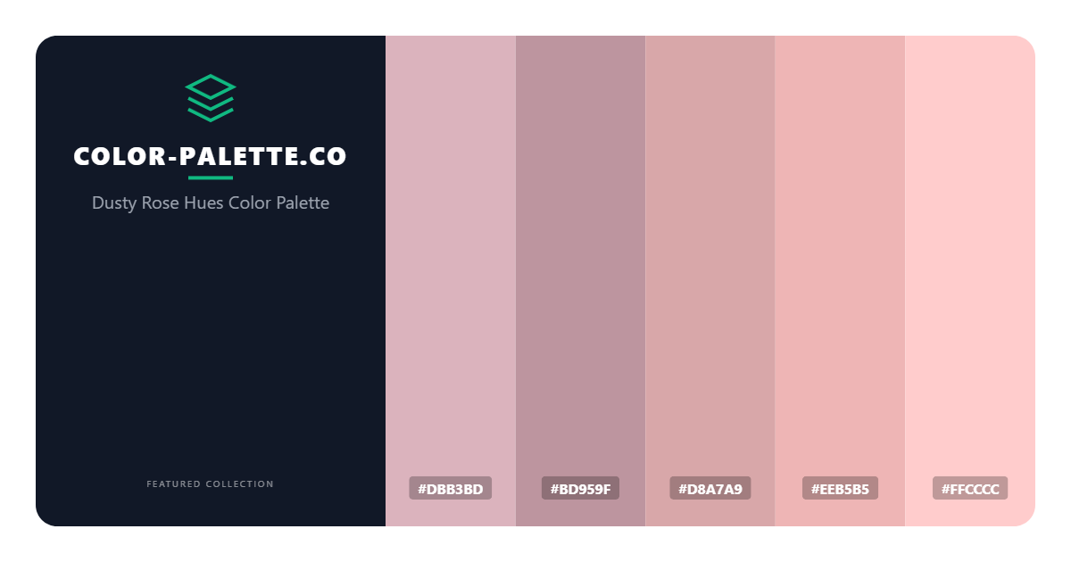 Dusty Rose Hues Color Palette