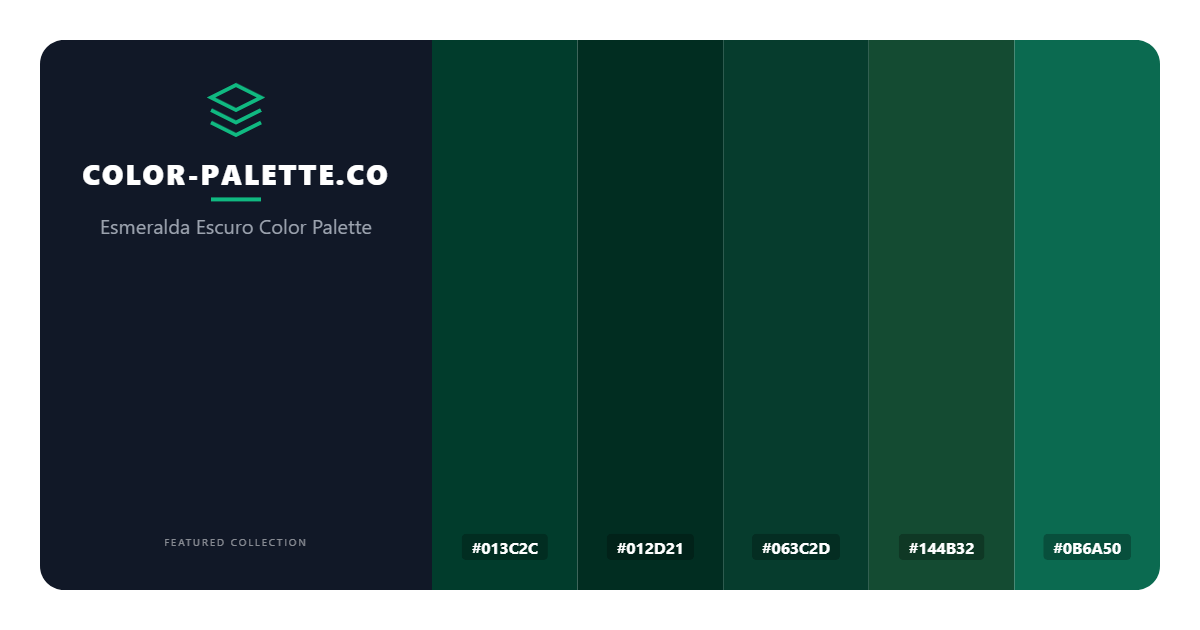 Esmeralda Escuro Color Palette