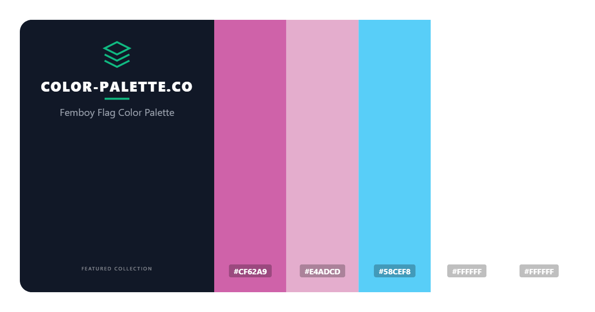 Femboy Flag Color Palette