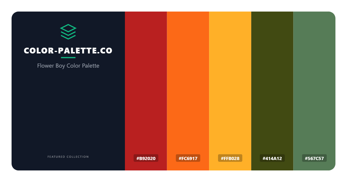 Flower Boy Color Palette