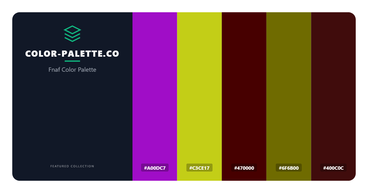 Fnaf Color Palette