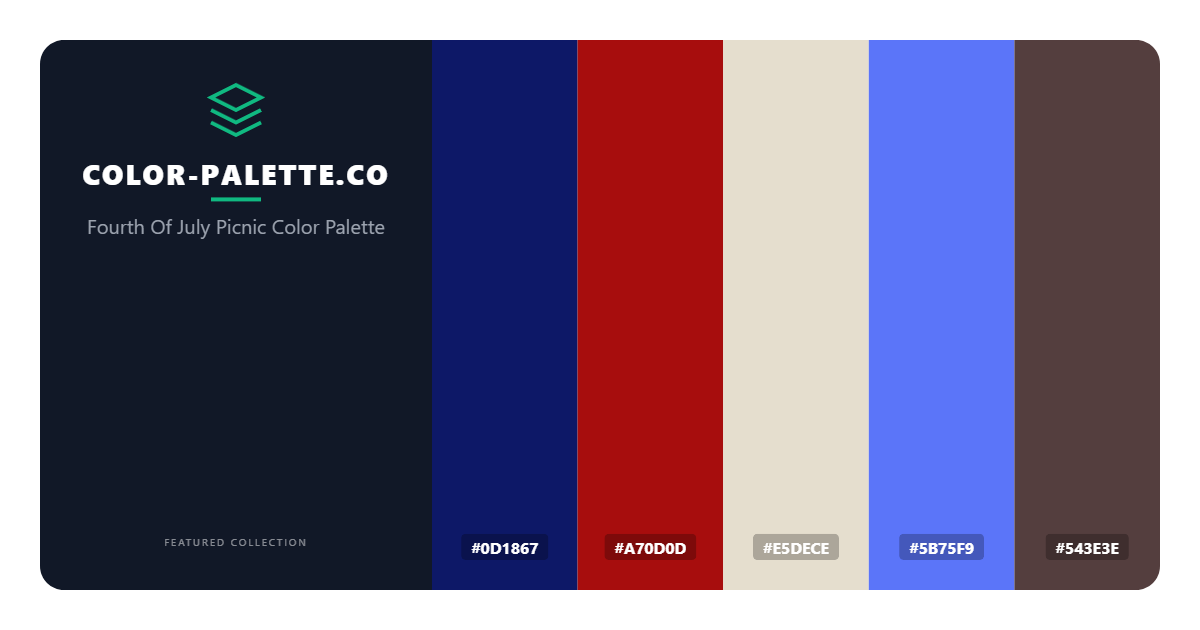 Fourth Of July Picnic Color Palette