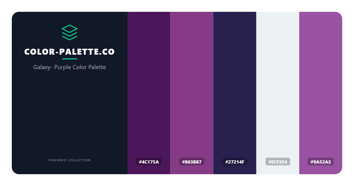 Galaxy- Purple Color Palette