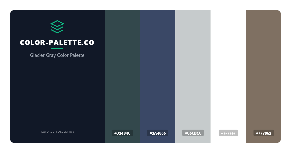 Glacier Gray Color Palette
