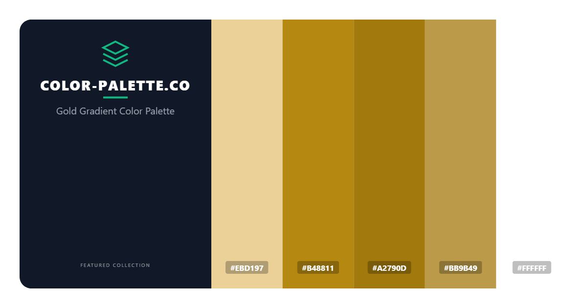 Gold Gradient Color Palette