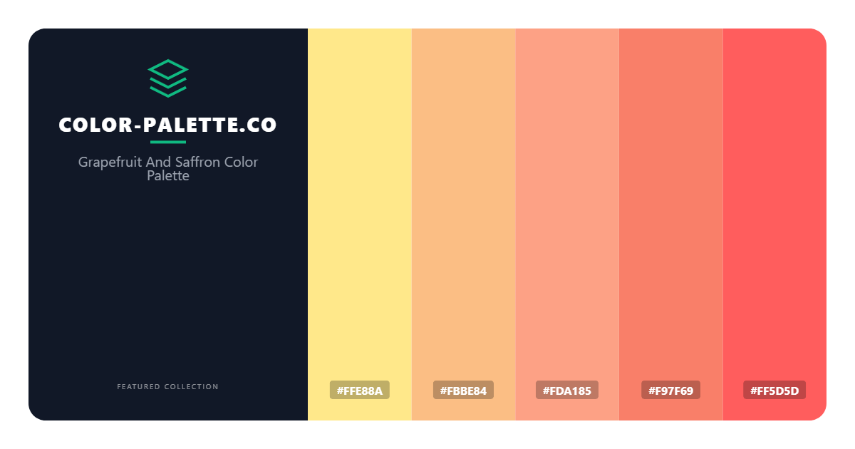 Grapefruit And Saffron Color Palette