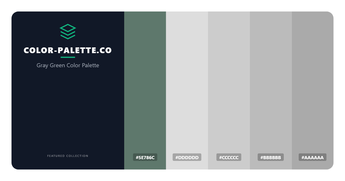 Gray Green Color Palette