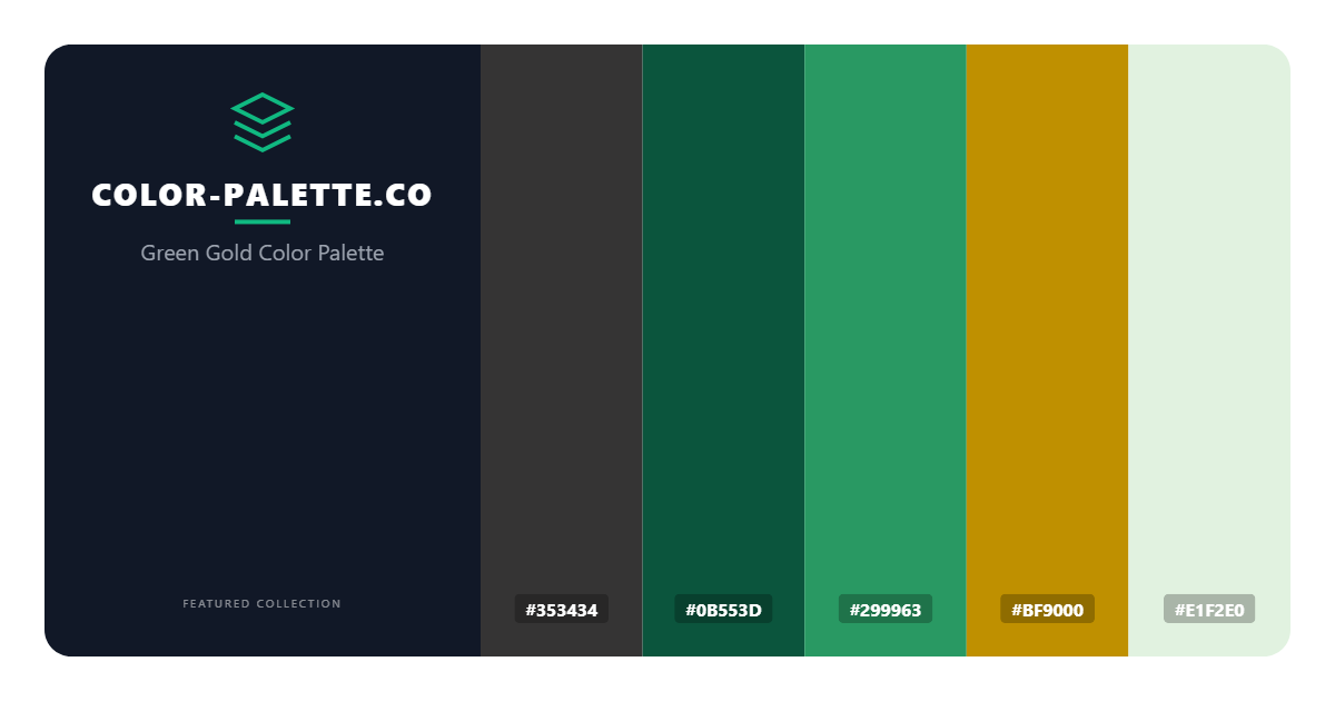 Green Gold Color Palette